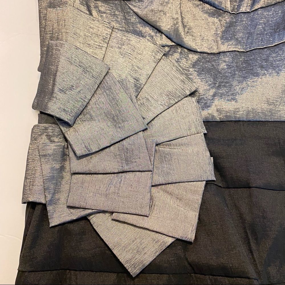 Jessica McClintock strapless Black and Pewter Gray mini dress size 6 NWT - Picture 7 of 7